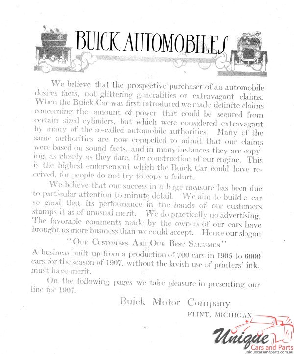 1907 Buick Automobiles Brochure Page 13
